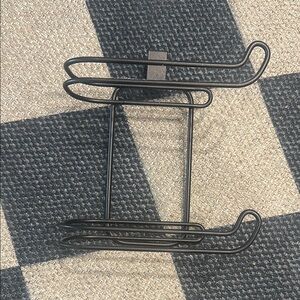 Sleek Black toilet paper Rack